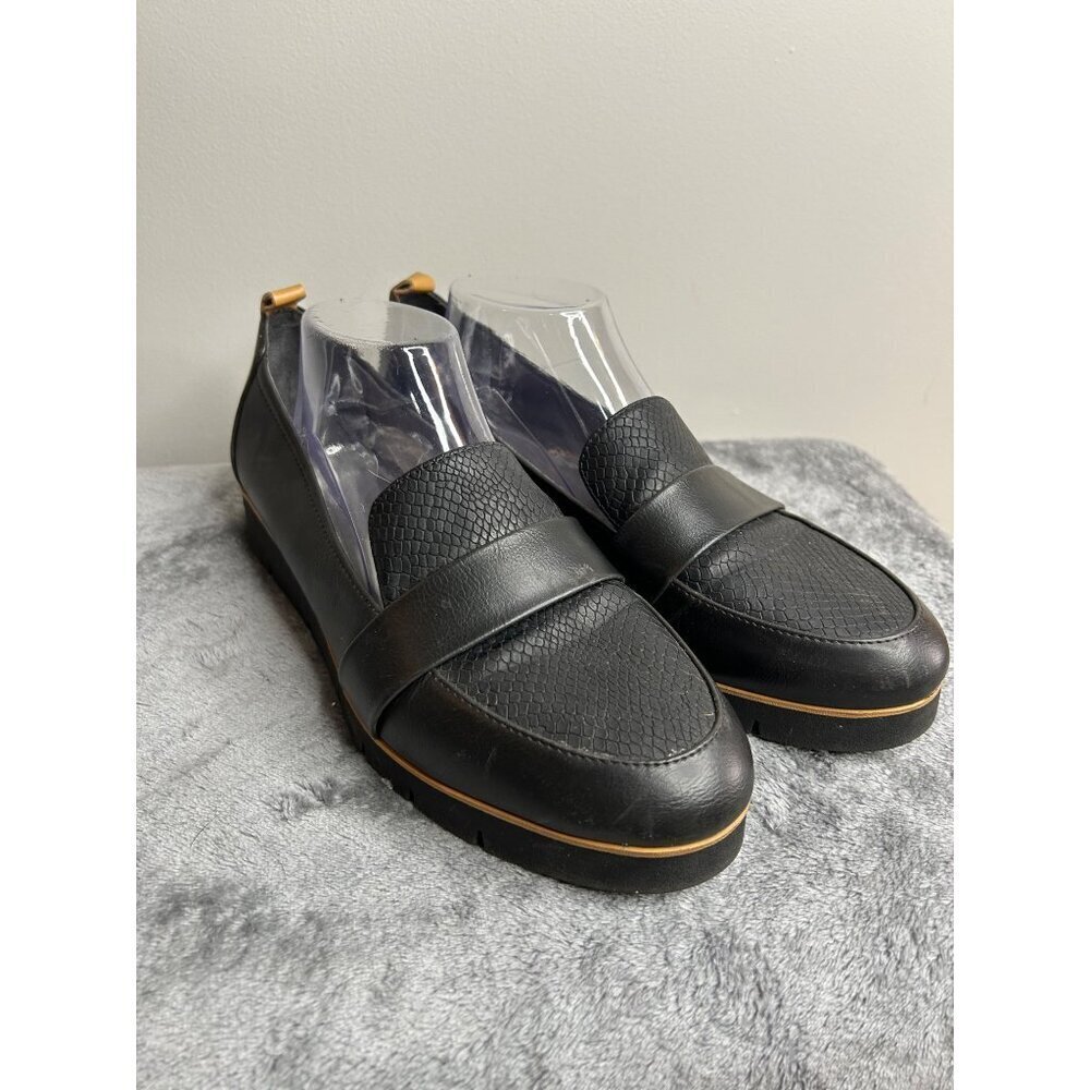 Dr. Scholl's Women's Webster Loafers Black snake brown Sz 11 work church comfort